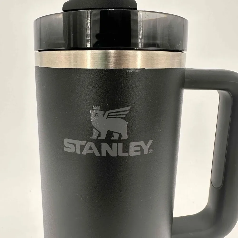 STANLEY Black Insulated Quencher H2.0 Flowstate Tumbler Travel Mug 30 OZ NWOT - Picture 2 of 9